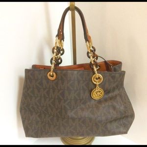 Michael Kors Brown Tan Satchel